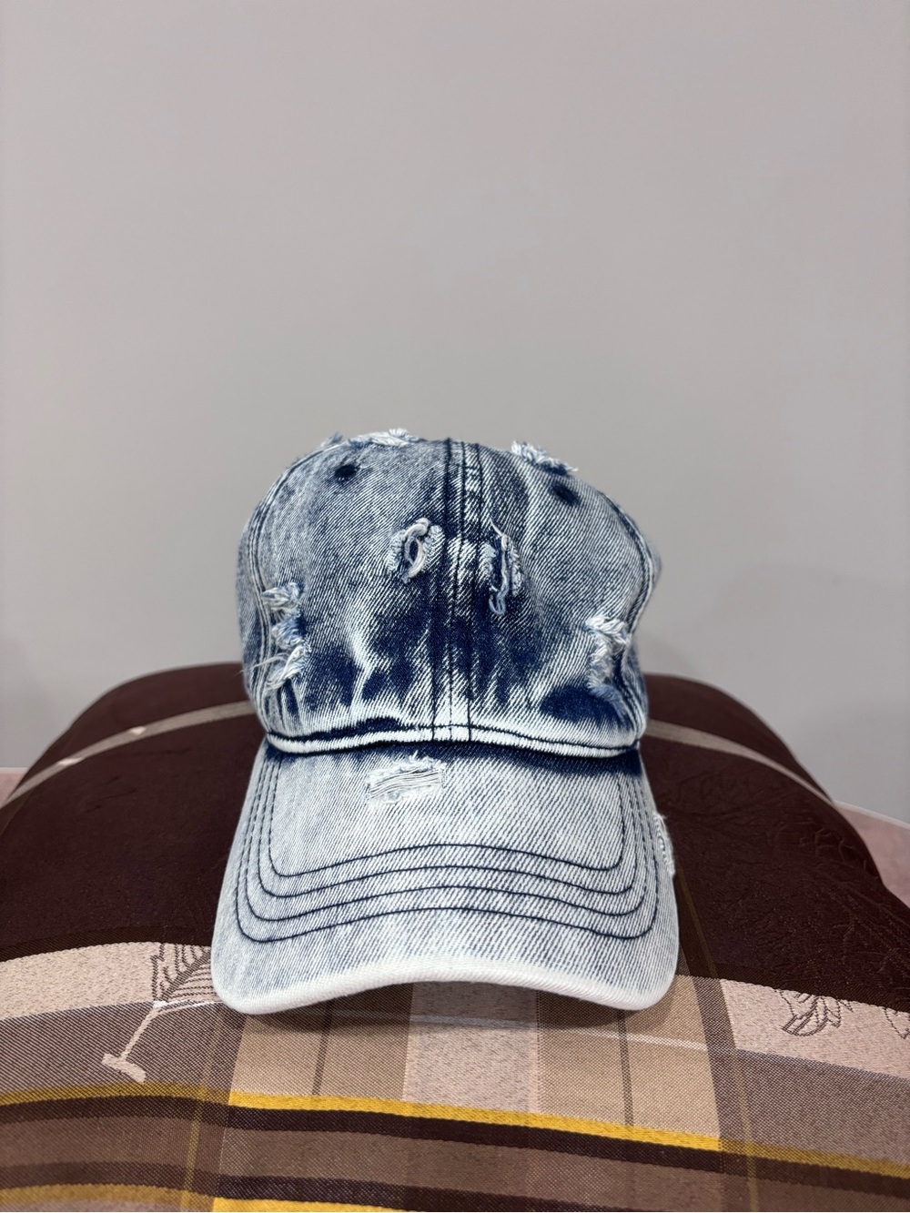 Distressed Denim Hat / Cap